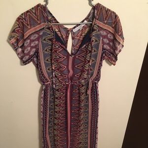 Cute Aztec print floor length maxi dress